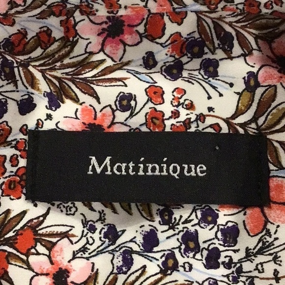 Nwt Martinique pink floral button front shirt small - Picture 6 of 10